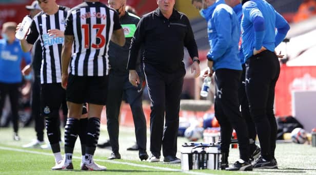 Steve Bruce, Manager of Newcastle United.  (Photo by David Klein - Pool/Getty Images)