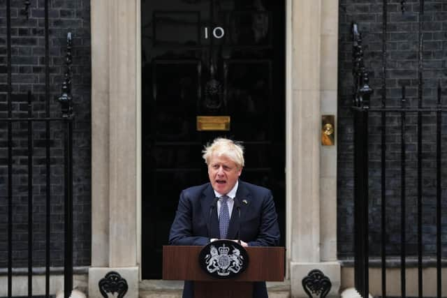 Prime Minister Boris Johnson addresses the nation as he announces his resignation.