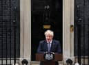 Prime Minister Boris Johnson addresses the nation as he announces his resignation.