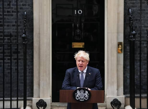 Prime Minister Boris Johnson addresses the nation as he announces his resignation.