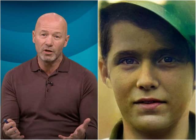 Alan Shearer (left) and Bella Reay.