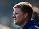 Eddie Howe, manager of Newcastle United during the Premier League match between Norwich City and Newcastle United at Carrow Road on April 23, 2022 in Norwich, United Kingdom. (Photo by Marc Atkins/Getty Images)