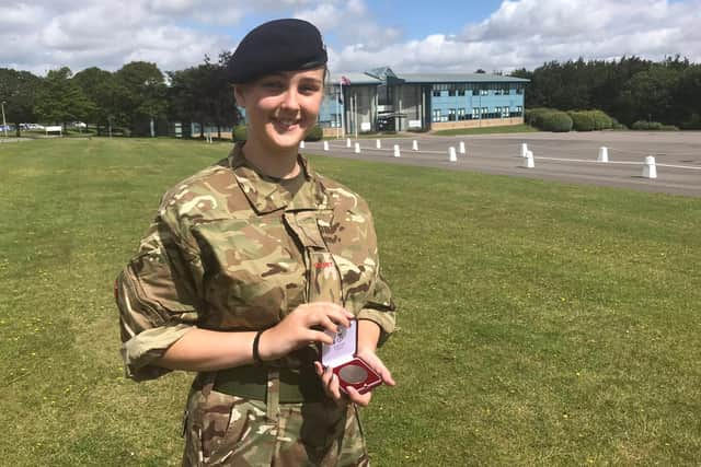 Hebburn teenager and army cadet, Bethany Sanderson.