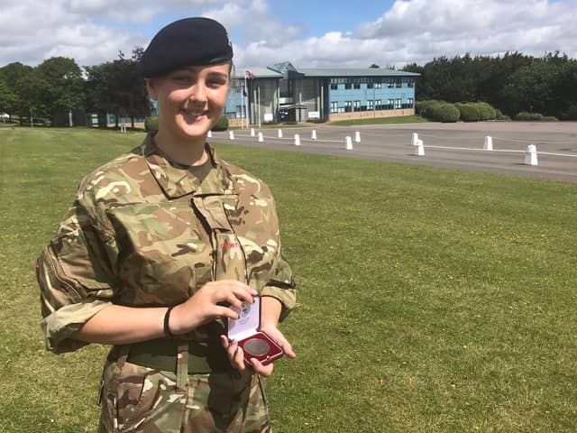 Hebburn teenager and army cadet, Bethany Sanderson.