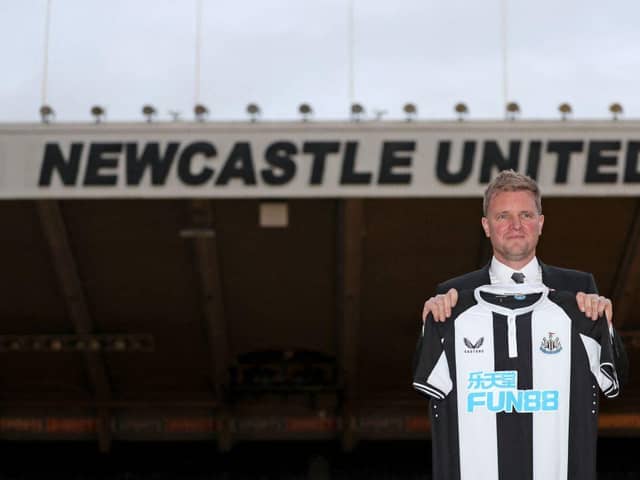 Newcastle United head coach Eddie Howe. (Photo by SCOTT HEPPELL/AFP via Getty Images)
