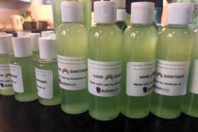 Students have made their own batch of hand sanitiser to donate to local families.