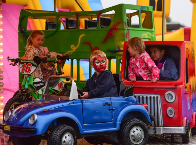 Spiderman Jude Charlton (4) had fun on the rides at the Jarrow Festival finale in 2018.
