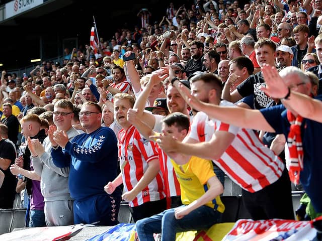 Sunderland fans at MK Dons.