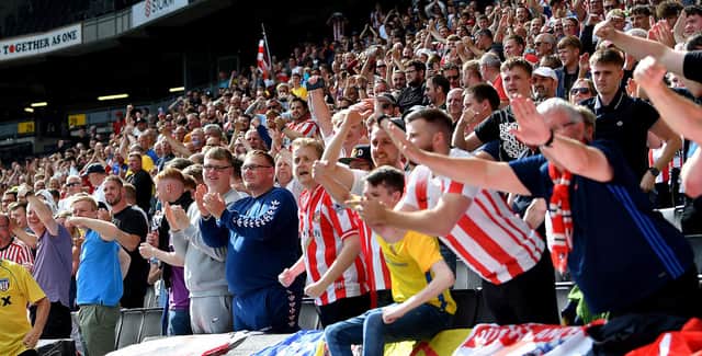 Sunderland fans at MK Dons.