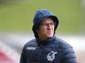 Bristol Rovers manager Joey Barton looks on prior to the Sky Bet League One match between Northampton Town and Bristol Rovers at PTS Academy Stadium on April 10, 2021 in Northampton, England. (Photo by Pete Norton/Getty Images)
