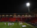 Behind closed doors at the Keepmoat Stadium. Photo: George Wood/Getty Images