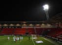 Behind closed doors at the Keepmoat Stadium. Photo: George Wood/Getty Images
