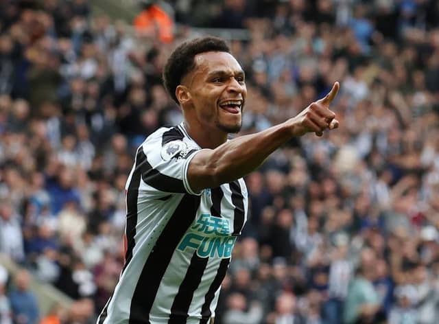 Newcastle United's Jacob Murphy celebrates his goal against Brentford.