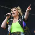 Ella Henderson singing at Bents Park for the This Is South Tyneside Festival.