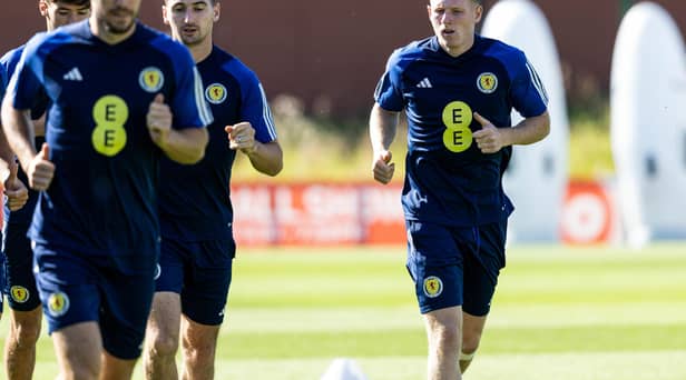 Elliot Anderson picked up a knock in Scotland training and withdrew from the squad.