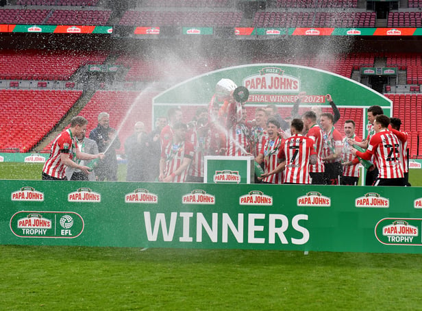Sunderland won the Papa John's Trophy final at Wembley, beating Tranmere Rovers.