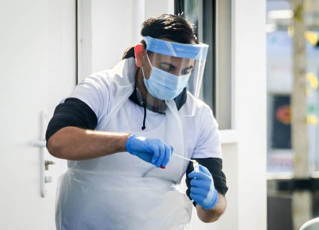 File image of testing centre in operation earlier in the pandemic. Danny Lawson/PA Wire