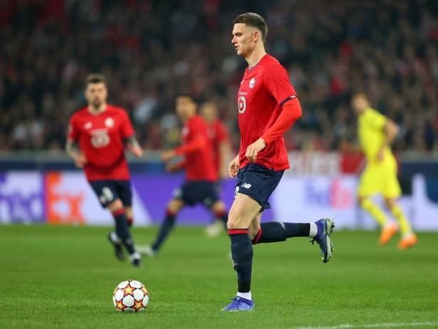 Newcastle United target Sven Botman in action for Lille (Photo by Catherine Ivill/Getty Images)