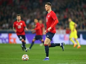 Newcastle United target Sven Botman in action for Lille (Photo by Catherine Ivill/Getty Images)