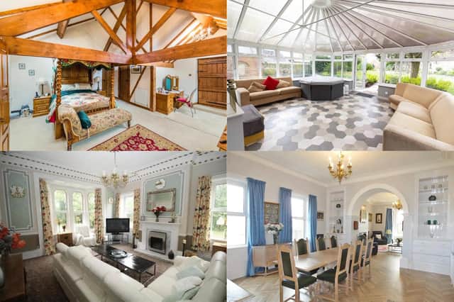 From sumptious living rooms to large conservatories and formal dining rooms to four-poster beds, Chesterfield's most expensive homes boast some stunning features.