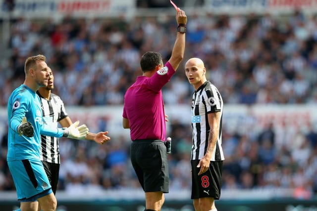 Marriner’s most memorable matches in-charge of Newcastle came when he sent Aleksandar Mitrovic off against Arsenal in August 2015, before sending Jonjo Shelvey off for stamping on Dele Alli two years later.