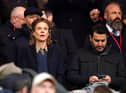 Newcastle United co-owners Amanda Staveley and husband Mehrdad Ghodoussi at the St Mary's Stadium.