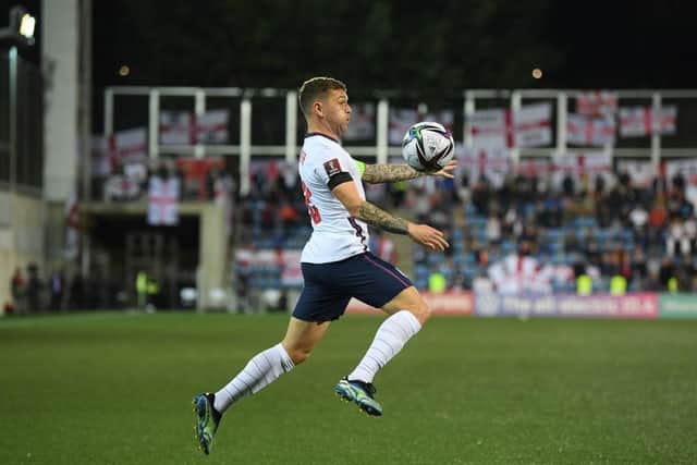 Kieran Trippier playing for England (Photo by Michael Regan/Getty Images)
