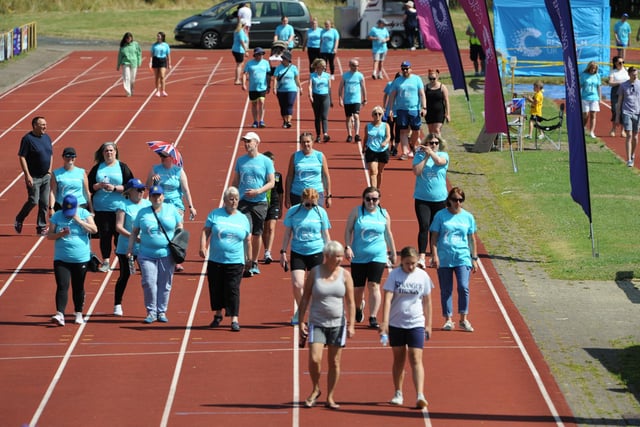 Cancer Research Relay for Life at Monkton Stadium, Jarrow.