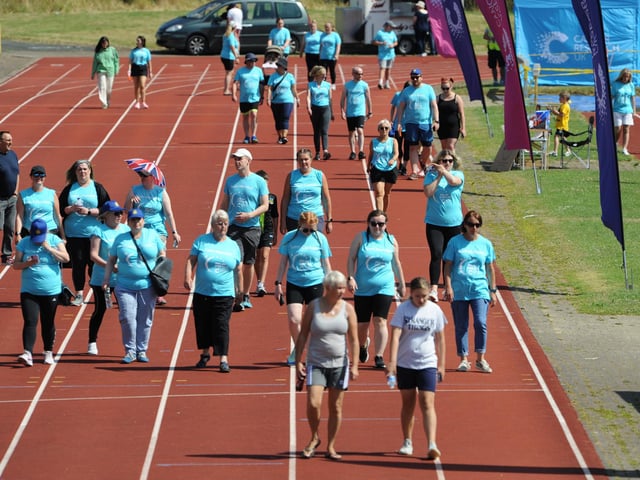 Cancer Research Relay for Life at Monkton Stadium, Jarrow.