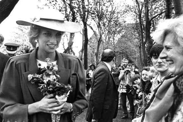 Princess Diana at St Paul's Church, Jarrow.