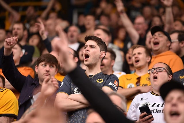 Wolves supporters had an average fan happiness score of 3.45 last season.