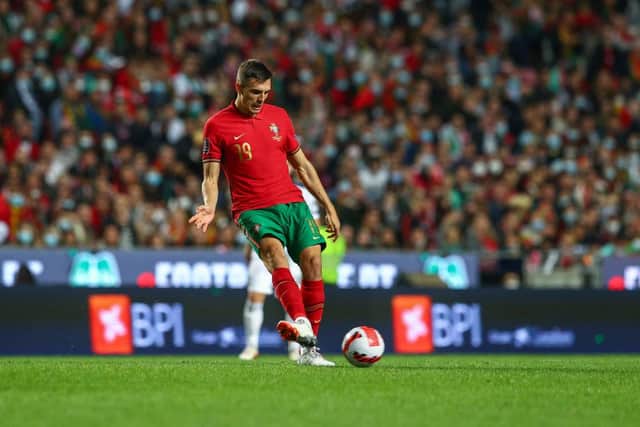Joao Palhinha of Sporting CP and Portugal  (Photo by Carlos Rodrigues/Getty Images)
