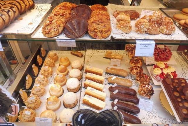 A cake shop in Bayeux