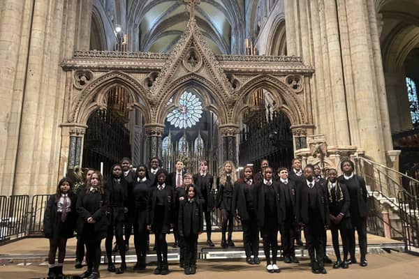 Thornhill Academy Choir perform at Durham Cathedral