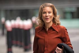 Amanda Staveley arrives at the High Court.