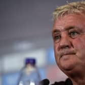 Steve Bruce speaks to the media during the club's pre-season tour of China in 2019.