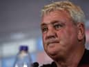 Steve Bruce speaks to the media during the club's pre-season tour of China in 2019.