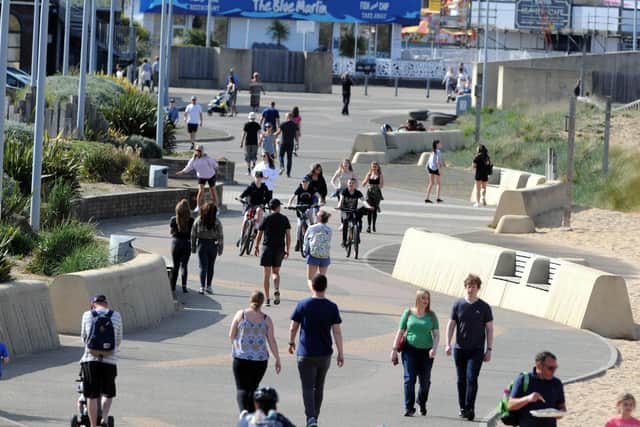 Crowds headed to South Shields seafront this week as temperatures rose to highs of 21c.