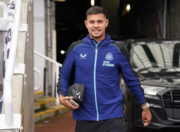 Newcastle United's Bruno Guimaraes arrives at St James's Park.