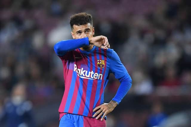 Barcelona are reportedly waiting on a bid from Newcastle United for Philippe Coutinho  (Photo by Alex Caparros/Getty Images)