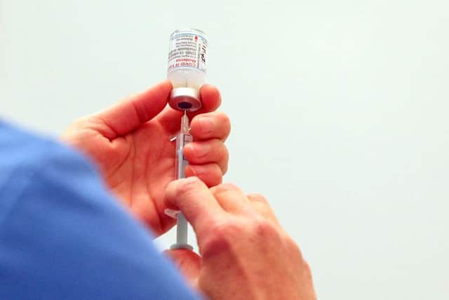 The latest Covid-19 vaccine figures have been confirmed. (Photo by STEVE PARSONS/POOL/AFP via Getty Images)