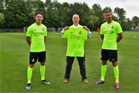 Jordan Hunter (far right) will miss the clash