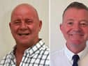 Victorious Jay Potts (right) won the seat for Labour after John Robertson (left) failed get re-elected after his resignation.
