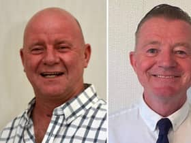 Victorious Jay Potts (right) won the seat for Labour after John Robertson (left) failed get re-elected after his resignation.