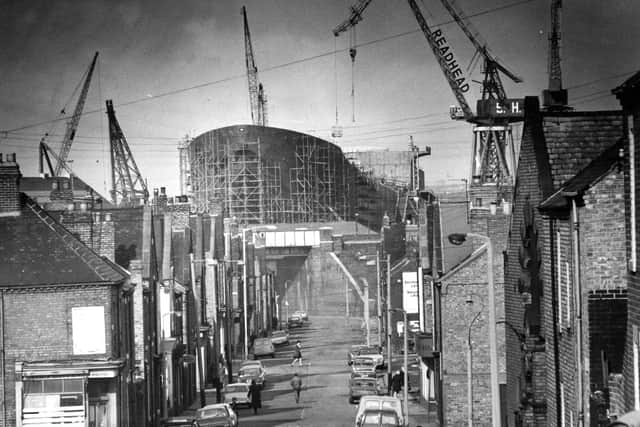 The Readhead Yard in South Tyneside in the mid 1970s, the era when a BBC film crew came to the area.