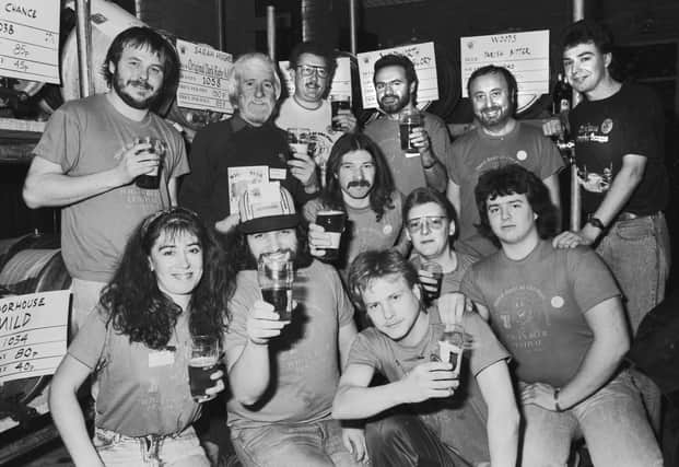 The launch of Wigan Beer Festival in 1990. 