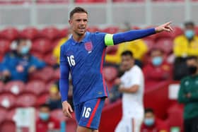 England's midfielder Jordan Henderson.
