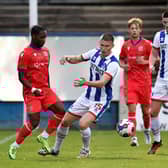 Will Harris in action for Hartlepool United