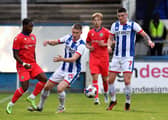 Will Harris in action for Hartlepool United