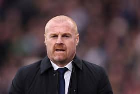 Sean Dyche, Manager of Everton, looks on during the Premier League match between Crystal Palace and Everton FC at Selhurst Park on April 22, 2023 in London, England. (Photo by Warren Little/Getty Images)